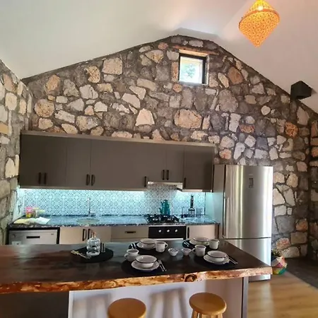 Mitos , Uzum Baglari Ve Zeytinlikler Icinde Mini Bir Cennet Ve Tas Ev - дом мифы *